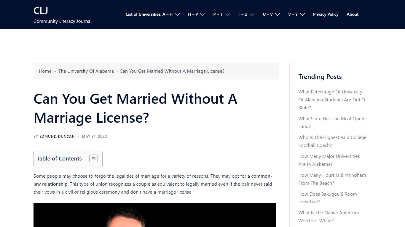 Can You Get Married Without A Marriage License? - CLJ